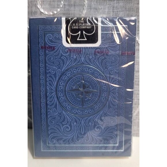 Bicycle Playing Card Deck Odyssey Sea Blue Nautical Theme Made in USA New - Picture 3 of 5